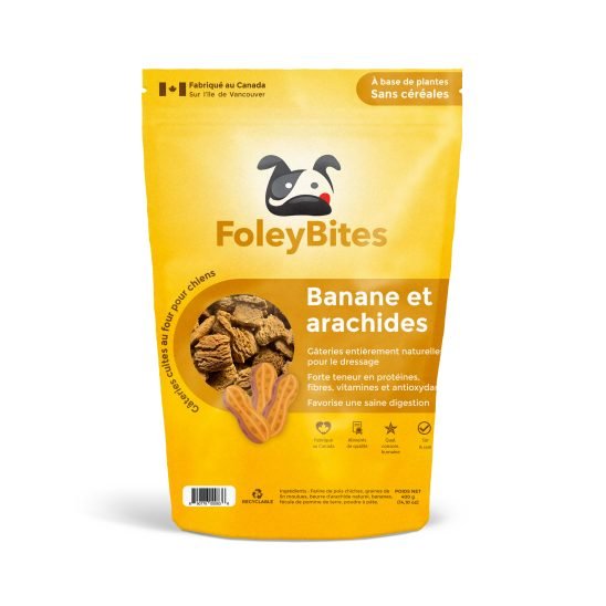 biscuits Foley Bites Banane et arachides côté français